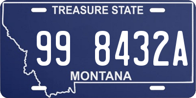 MT license plate 998432A