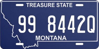 MT license plate 998442Q