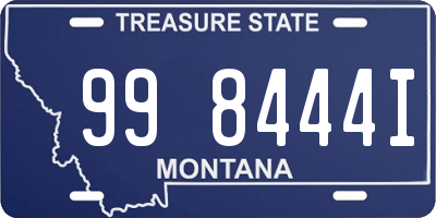 MT license plate 998444I