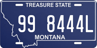 MT license plate 998444L