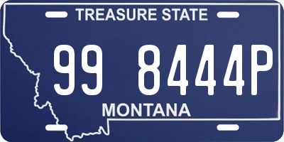 MT license plate 998444P