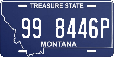 MT license plate 998446P