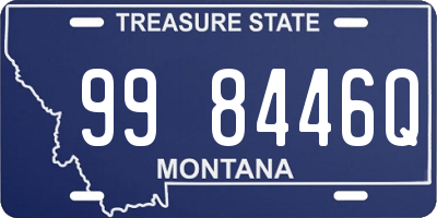 MT license plate 998446Q