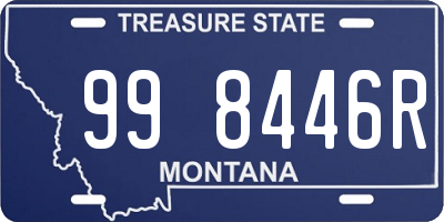 MT license plate 998446R