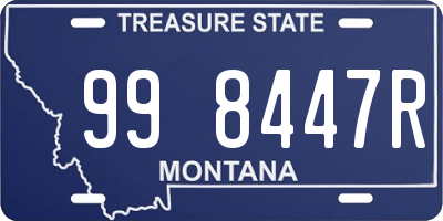 MT license plate 998447R