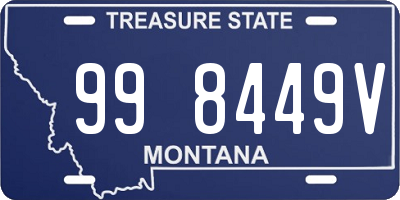 MT license plate 998449V