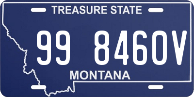 MT license plate 998460V