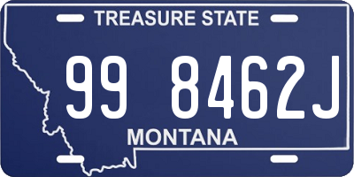 MT license plate 998462J