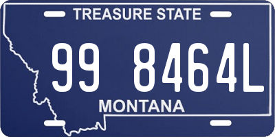 MT license plate 998464L