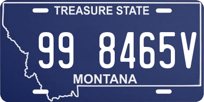 MT license plate 998465V