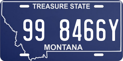 MT license plate 998466Y