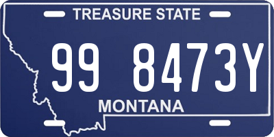 MT license plate 998473Y