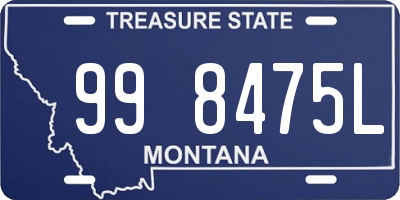 MT license plate 998475L