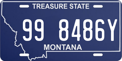 MT license plate 998486Y