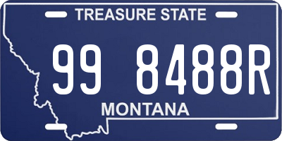 MT license plate 998488R