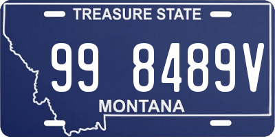 MT license plate 998489V