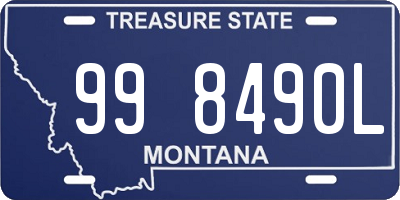 MT license plate 998490L