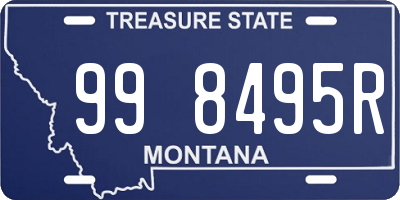 MT license plate 998495R