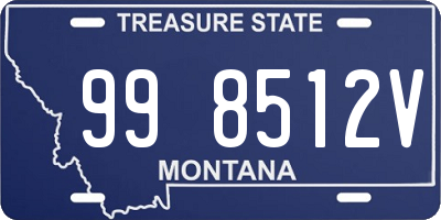 MT license plate 998512V