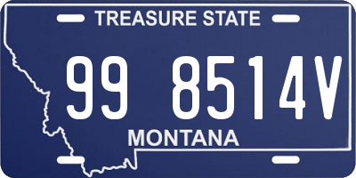 MT license plate 998514V