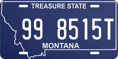 MT license plate 998515T