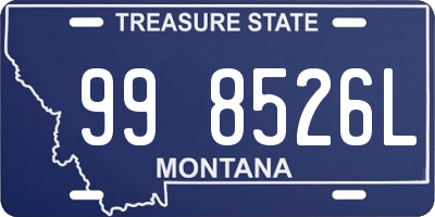 MT license plate 998526L