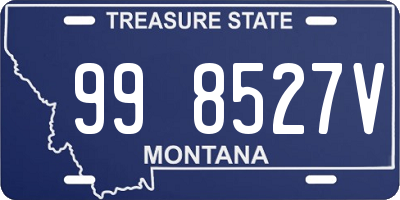 MT license plate 998527V