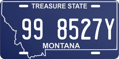 MT license plate 998527Y