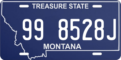 MT license plate 998528J