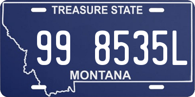 MT license plate 998535L