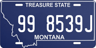 MT license plate 998539J