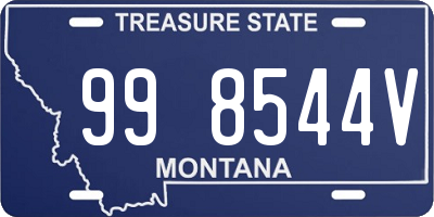 MT license plate 998544V