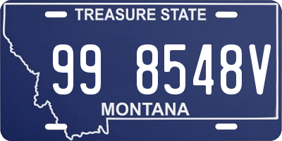 MT license plate 998548V