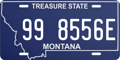 MT license plate 998556E