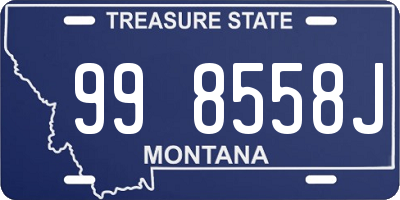 MT license plate 998558J