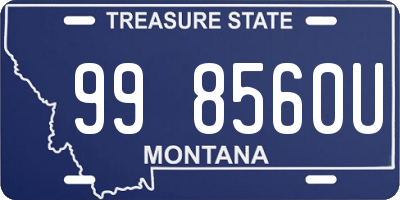 MT license plate 998560U