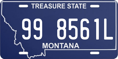 MT license plate 998561L