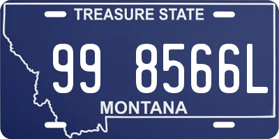 MT license plate 998566L