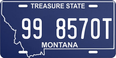 MT license plate 998570T