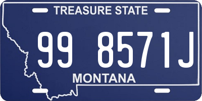 MT license plate 998571J