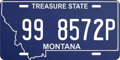 MT license plate 998572P