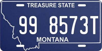 MT license plate 998573T