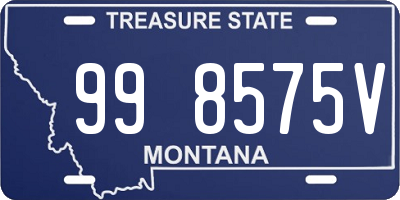 MT license plate 998575V