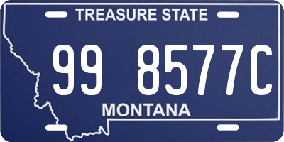 MT license plate 998577C