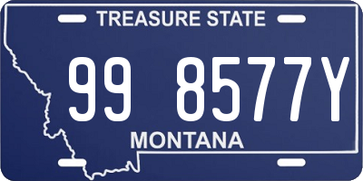 MT license plate 998577Y