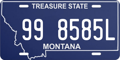 MT license plate 998585L