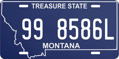 MT license plate 998586L