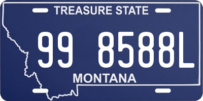 MT license plate 998588L