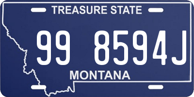 MT license plate 998594J