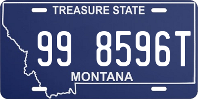 MT license plate 998596T